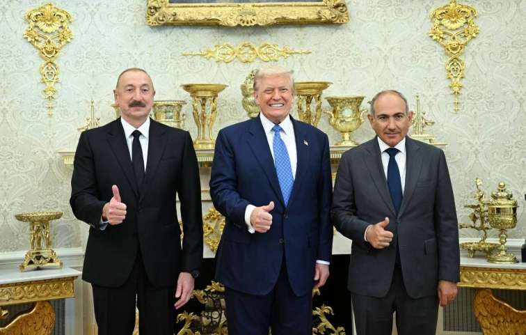 Tarixi zirvə: ABŞ Prezidenti Donald Trampın Ağ Evdə Azərbaycan və Ermənistan liderləri ilə görüşü 