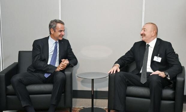 İlham Əliyev BMT-nin Nyu-Yorkdakı mənzil-qərargahında Yunanıstanın Baş naziri ilə görüşüb
