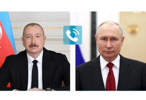 Prezidenti İlham Əliyev Rusiya Federasiyasının Prezidenti Vladimir Putinə zəng edib